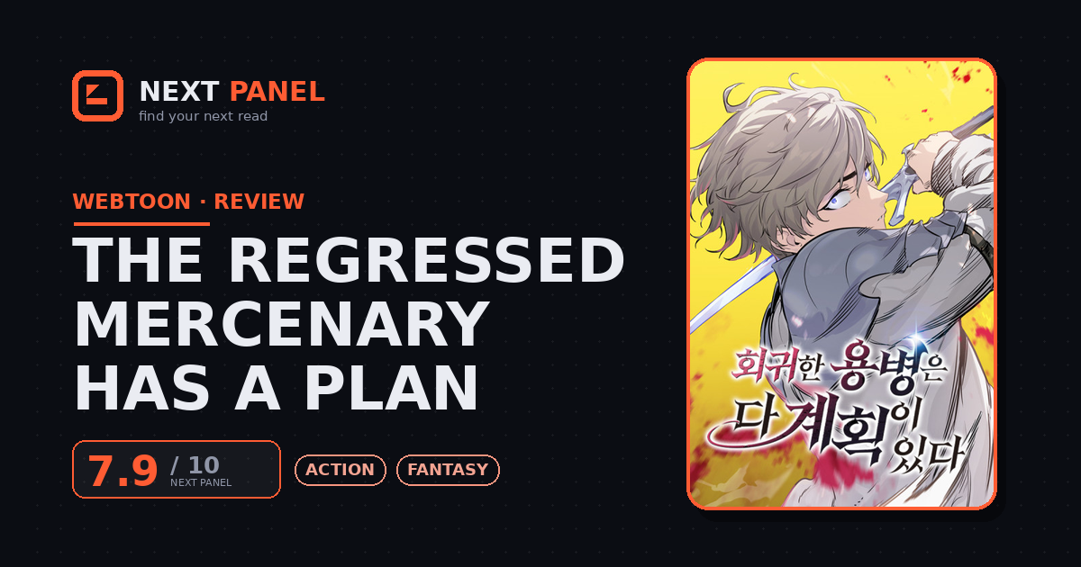 The Regressed Mercenary Has a Plan cover - Next Panel review