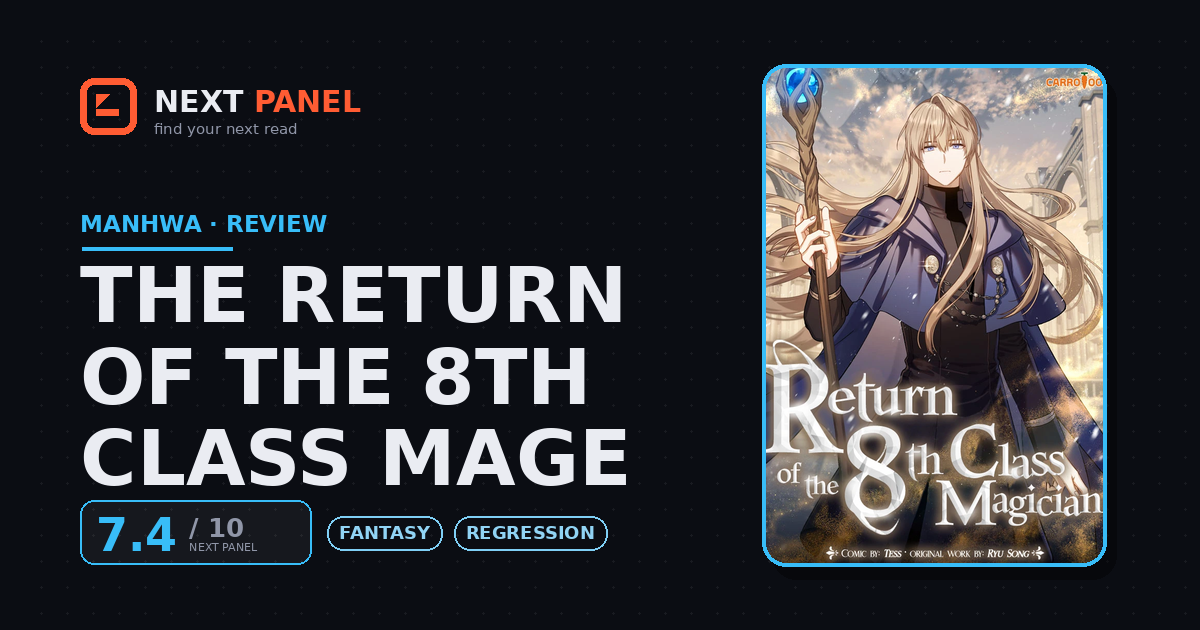 The Return of the 8th Class Mage cover - Next Panel review