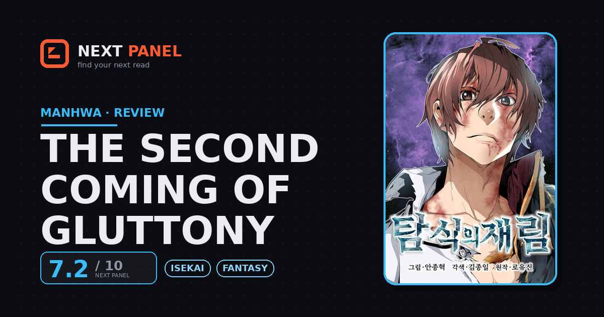 The Second Coming of Gluttony cover - Next Panel review