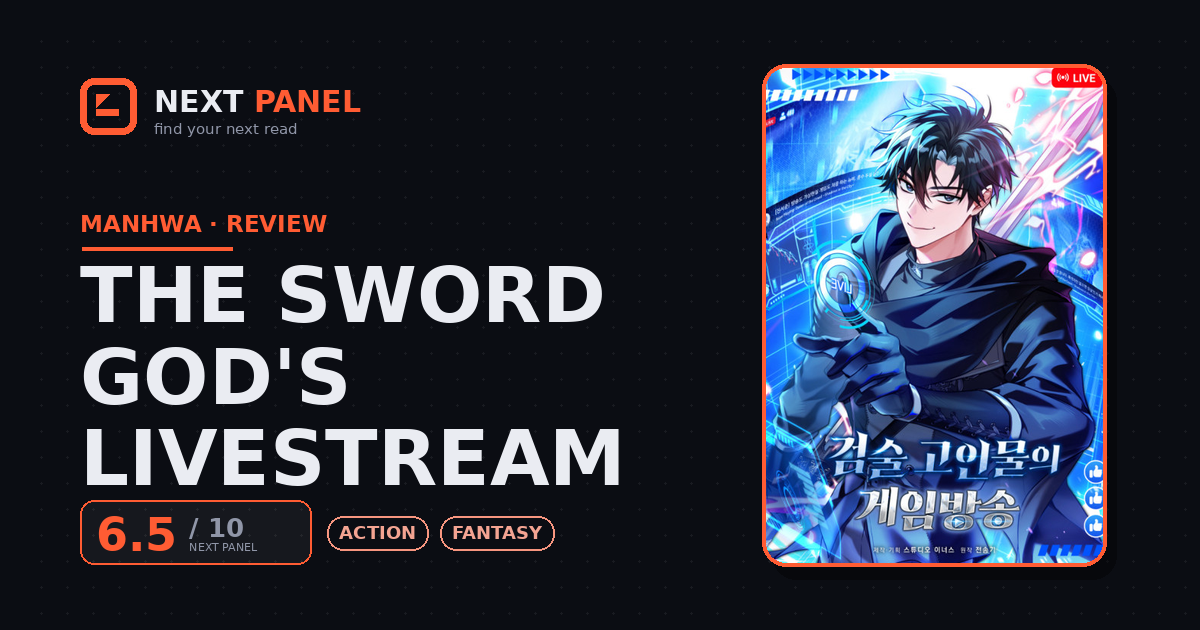 The Sword God's Livestream cover - Next Panel review