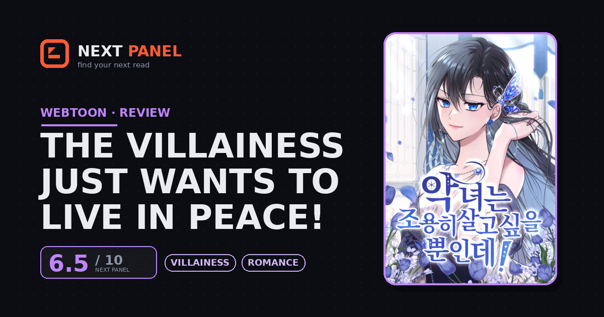 The Villainess Just Wants to Live in Peace! cover - Next Panel review