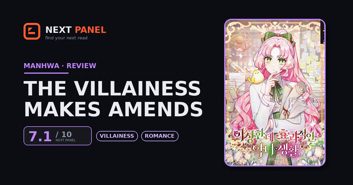 The Villainess Makes Amends cover - Next Panel review