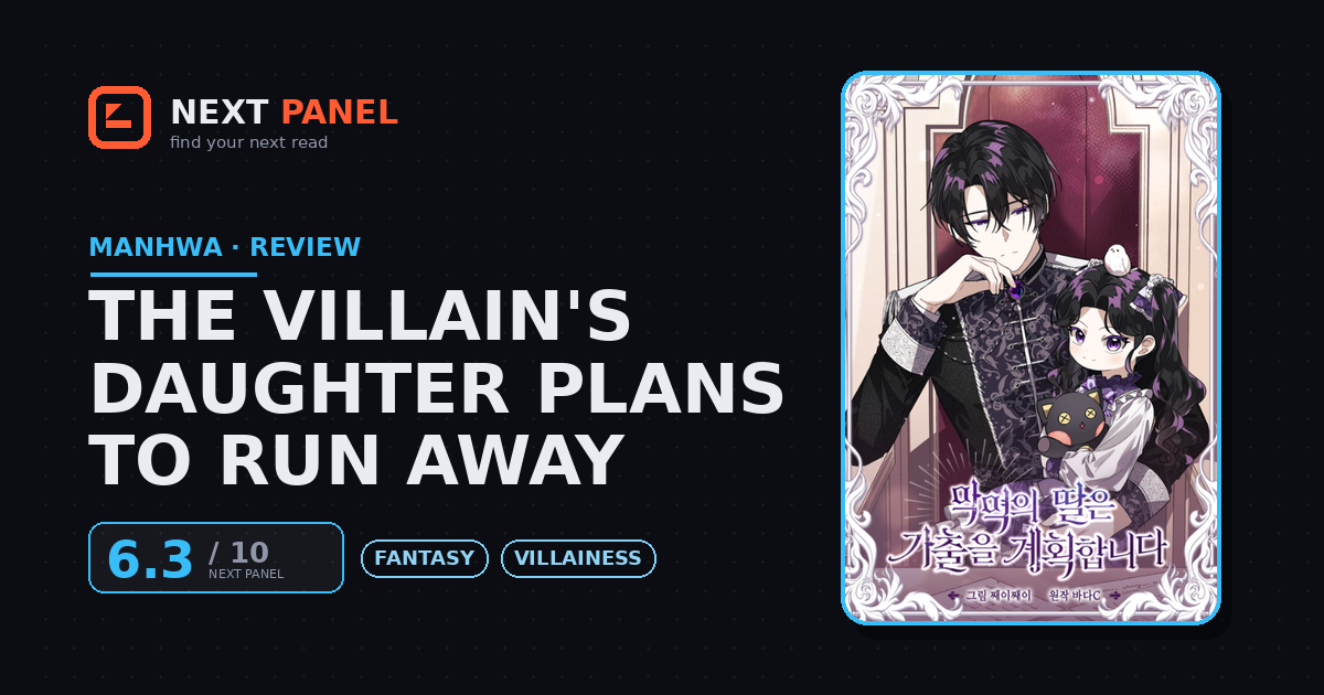 The Villain's Daughter Plans to Run Away cover - Next Panel review