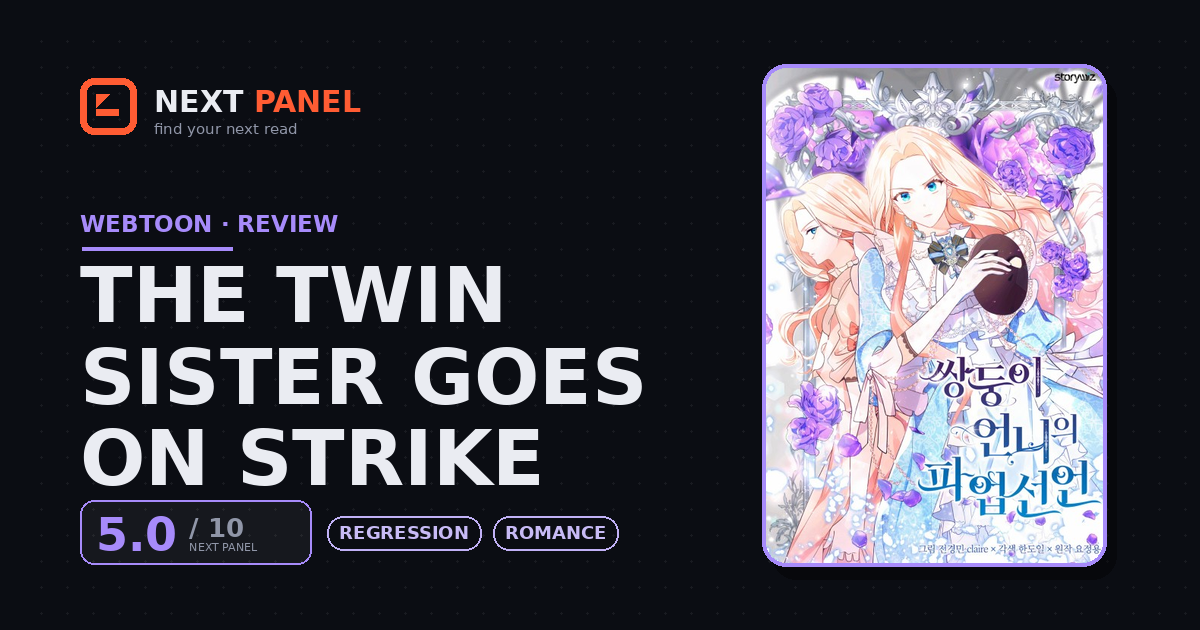The Twin Sister Goes on Strike cover - Next Panel review