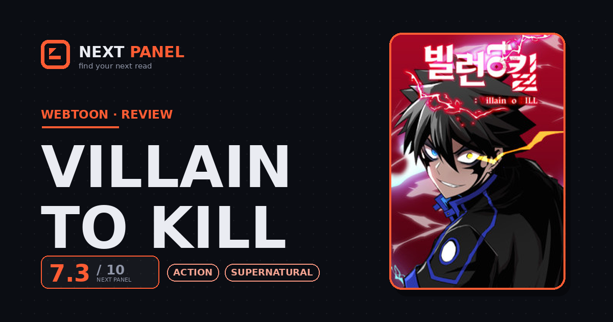 Villain to Kill cover - Next Panel review