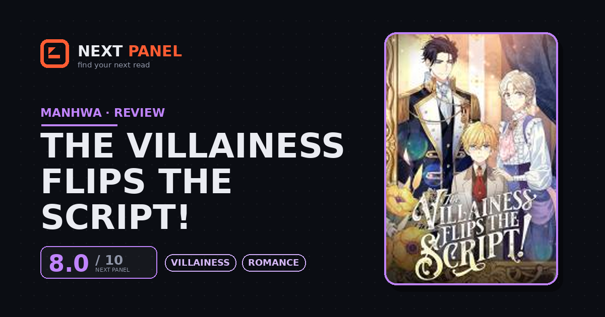 The Villainess Flips the Script! cover - Next Panel review
