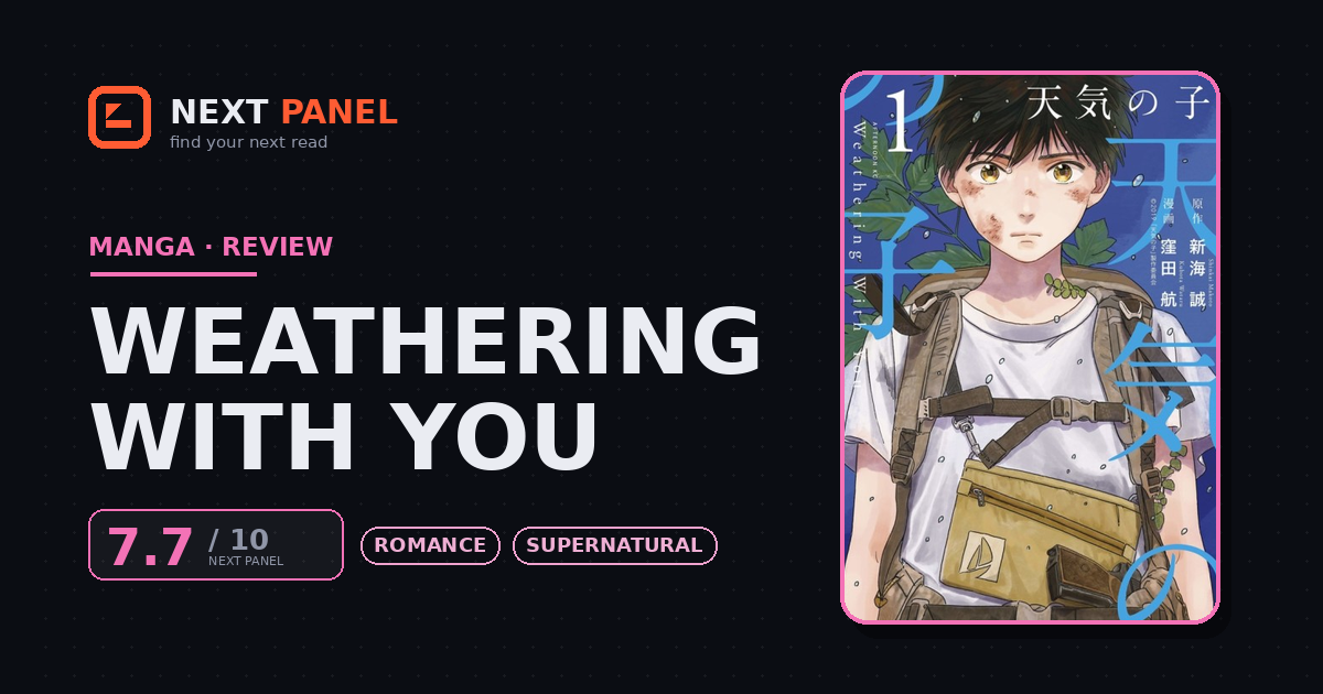 Weathering with You cover - Next Panel review