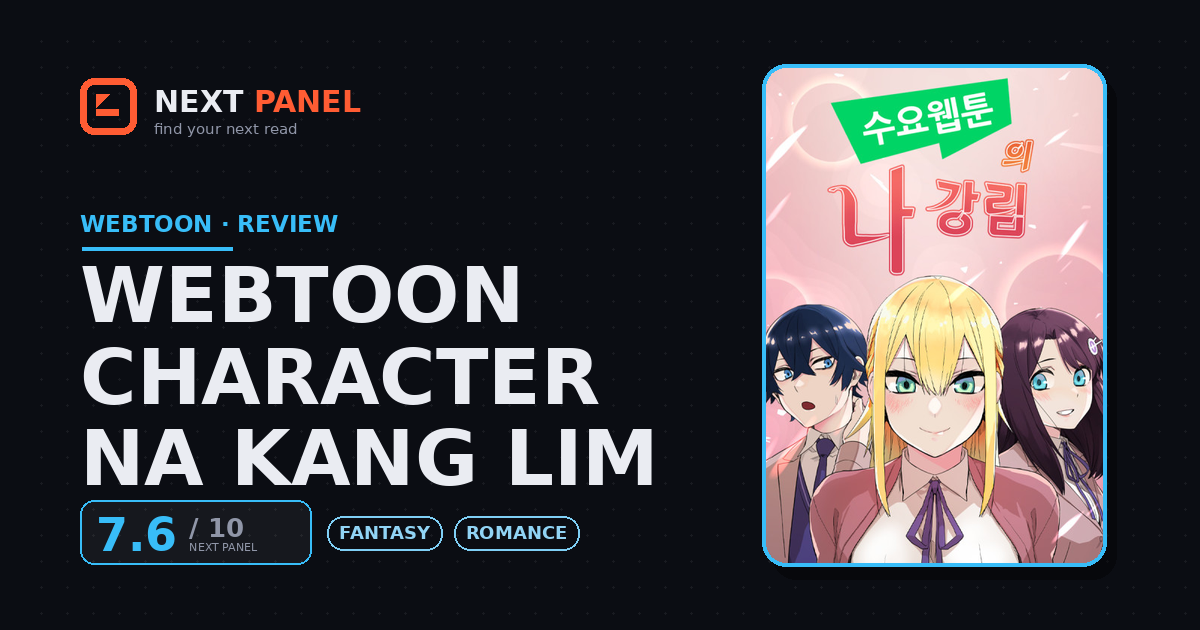 Webtoon Character Na Kang Lim cover - Next Panel review