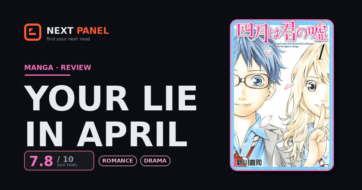 Your Lie in April cover - Next Panel review