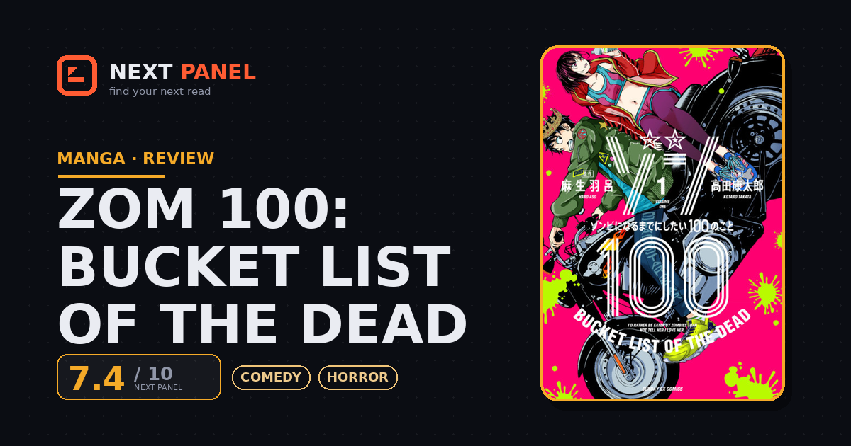 Zom 100: Bucket List of the Dead cover - Next Panel review