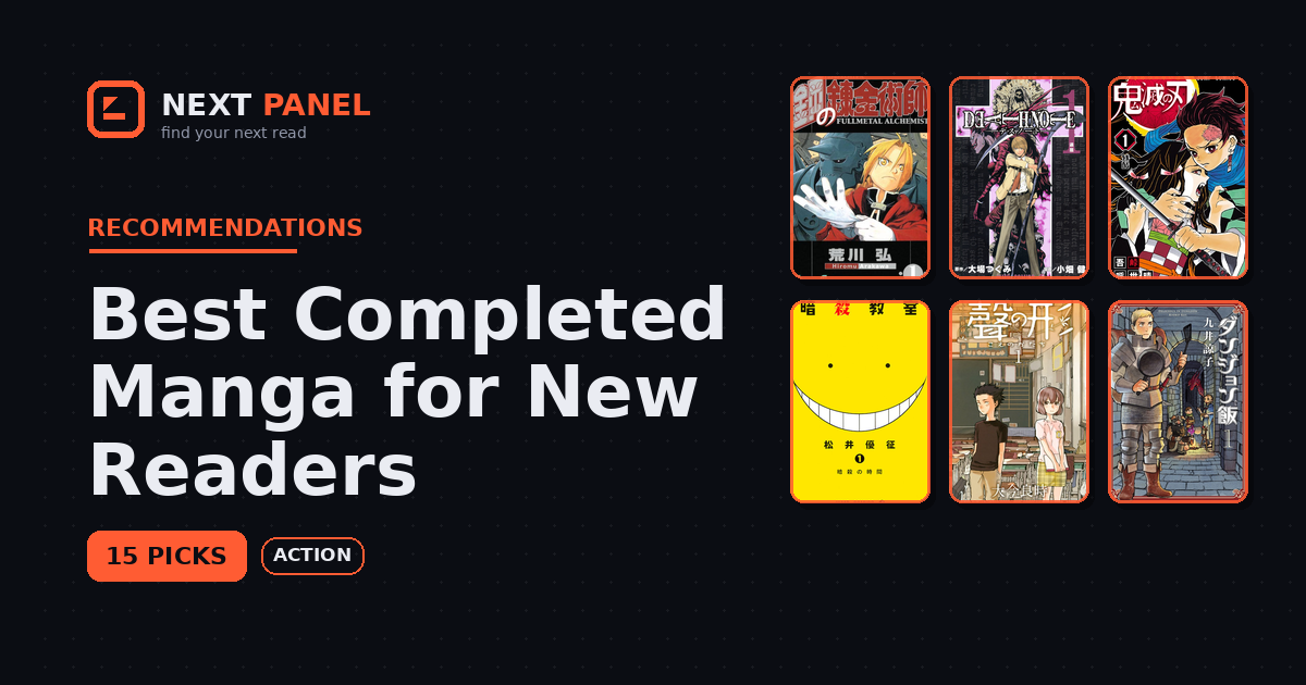 Best Completed Manga for New Readers — Next Panel recommendation