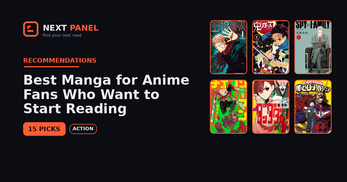 Best Manga for Anime Fans Who Want to Start Reading — Next Panel recommendation