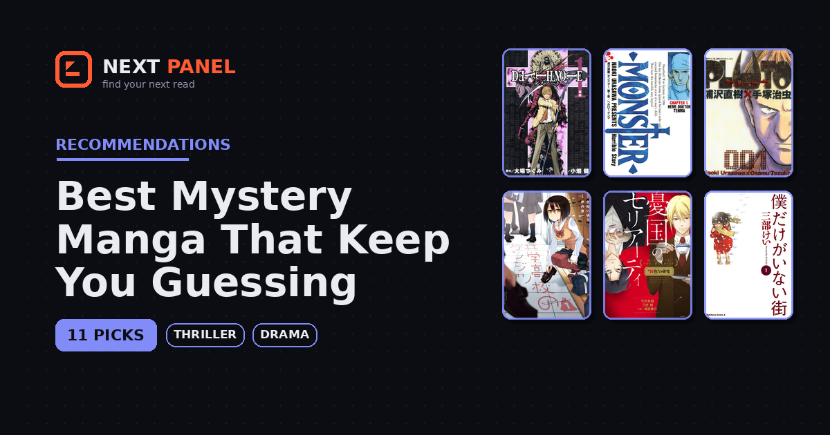 Best Mystery Manga That Keep You Guessing — Next Panel recommendation
