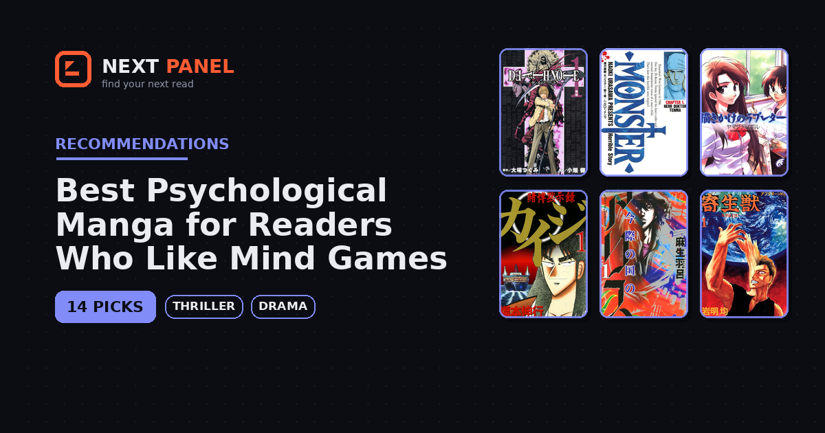 Best Psychological Manga for Readers Who Like Mind Games — Next Panel recommendation
