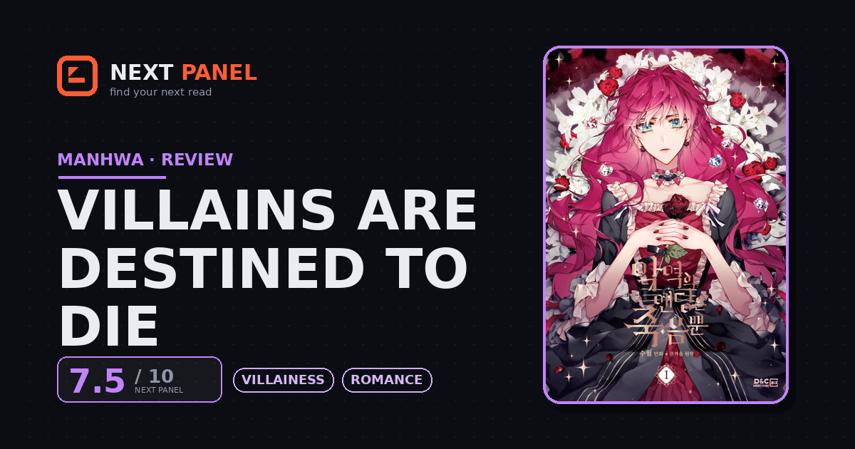 Villains Are Destined to Die official cover — Next Panel review