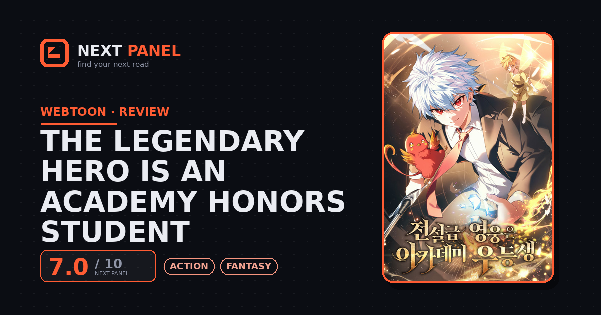 The Legendary Hero is an Academy Honors Student cover - Next Panel review